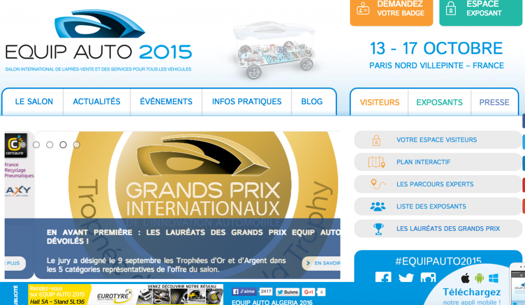 SimCars GP au Salon EQUIP AUTO a Villepinte Bischheim